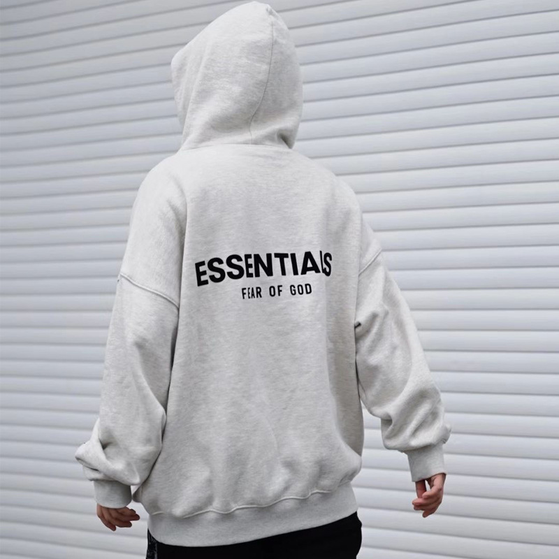 Men's and Women's Loose Couples Hoodie with High Street Letters in essentials