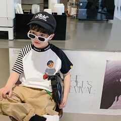 童裝男童短袖t恤夏裝2024新款中大童半袖體恤兒童帥氣上衣孩