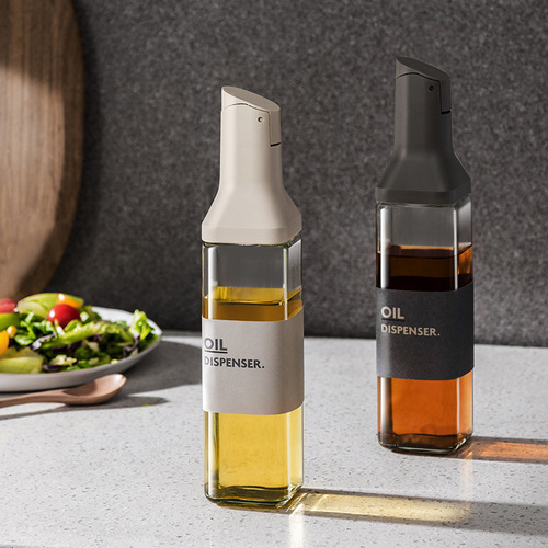 Oil bottle household kitchen glass oil pot sesame oil soy sauce vinegar bottle seasoning bottle seasoning kettle vinegar leak-proof oil tank