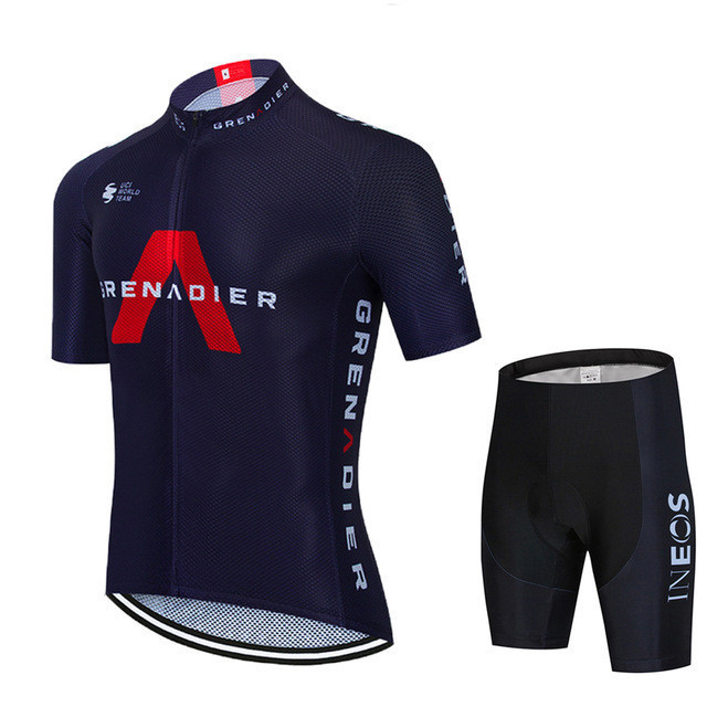 Summer INEOS cycling clothes short sleeve men's shorts set mountain bike cycling clothes road bike riding clothes