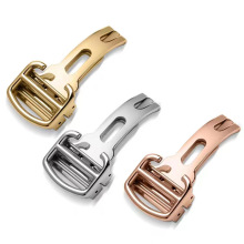 代用表扣折叠扣实心不锈钢手表配件坦克表扣不锈钢折叠扣18mm