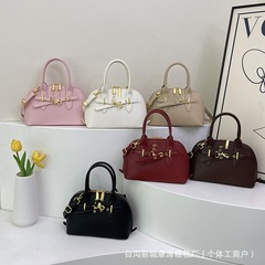 跨境热销2025新款高质感复古贝壳手提包流行包包女时尚单肩包斜挎
