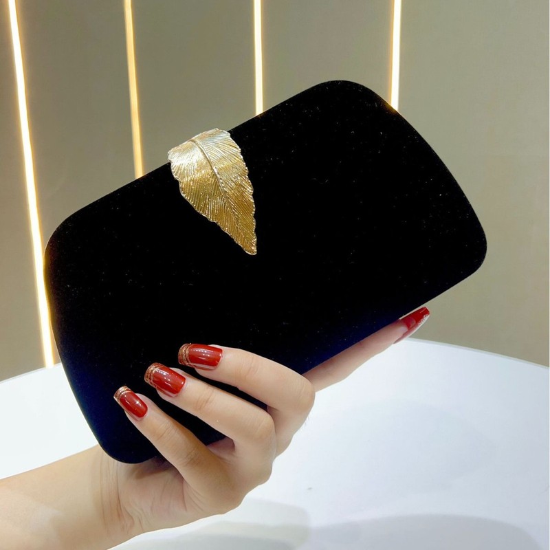 New Cross-Border Foreign Trade Velvet Evening Bag, Ladylike Clutch Bag, High-End Evening Bag, Cheongsam Dress Small Bag