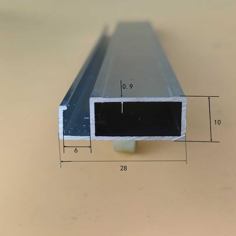 铝合金框架型材纱窗网框铝材过滤绷娟28GS6字铝材壁厚0.9阳极氧化