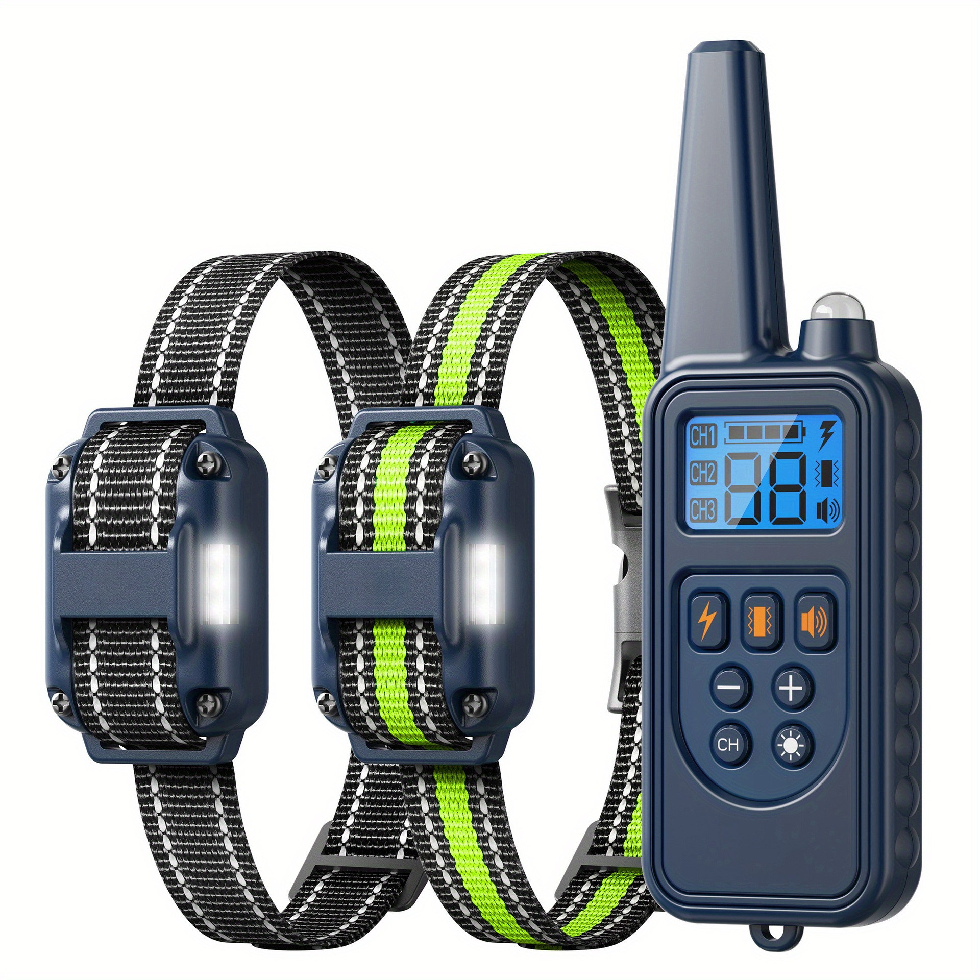 Adjustable Smart Dog Training Collar con led Lights Beep