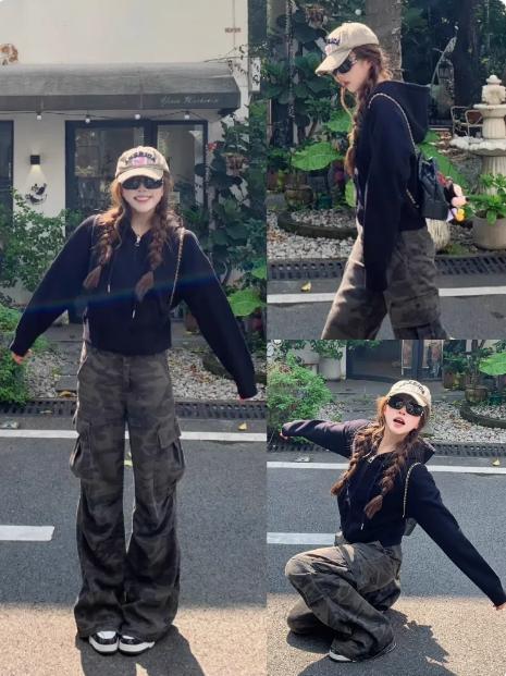 灰色修身连帽卫衣外套女2025春秋新款短款开春穿搭上衣收腰开衫|undefined