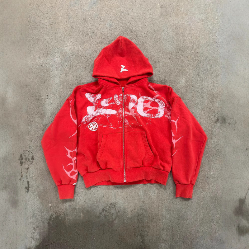 Y2K Zipper Double Layer Hoodie Jacket Sweatshirt Unisex Fashion Street Hip Hop Gothic Harajuku Style_voghion.com