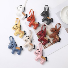 简约皮革小马挂件可爱卡通背包汽车钥匙扣挂件时尚服装配饰