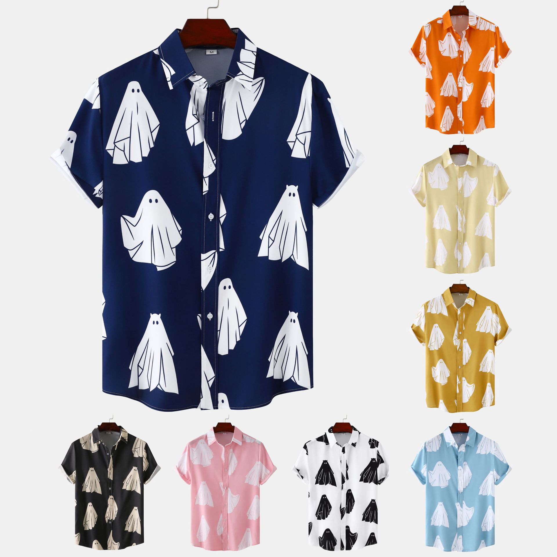2024 primavera y verano nuevo comercio exterior AliExpress EBAY camisa de manga corta Camisa floral de manga corta para hombres TC12