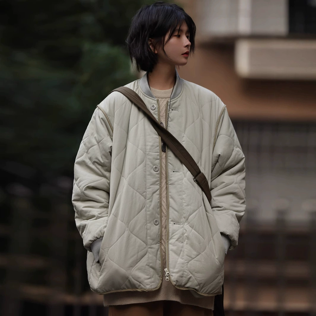 Winter retro down jacket for men and women, oversize