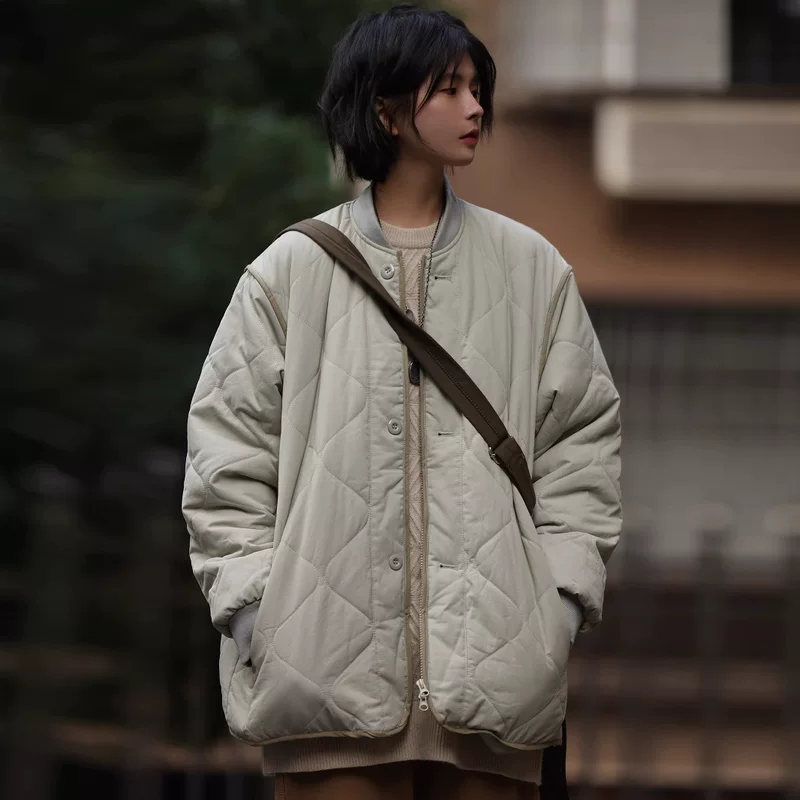 Winter retro down jacket for men and women, oversize