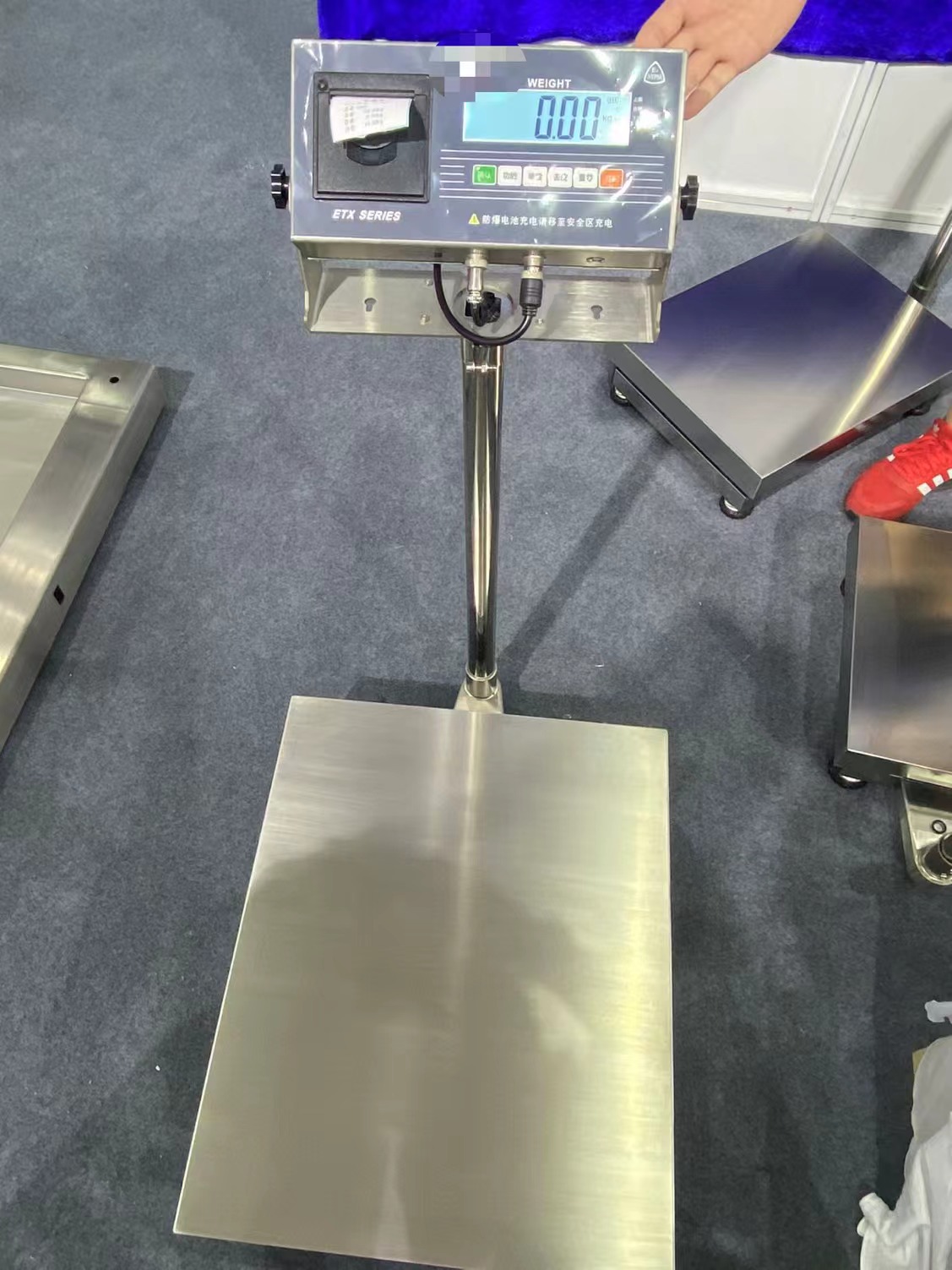 Escala electrónica a prueba de explosiones de seguridad intrínseca de 100kg de acero inoxidable pintura química ETX taller de recubrimiento image 37