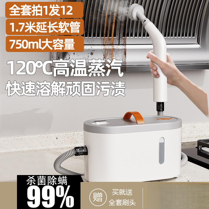 High-Temperature Steam Cleaner for Household Kitchen Range Hood, Window Glass Cleaning, Gas Stove, Air Conditioner, and Grout Cleaning