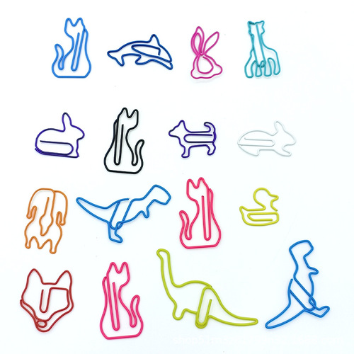 Cute animal paper clips office supplies creative paper clips roundabout needles bookmarks paper clips difference needle paper clips