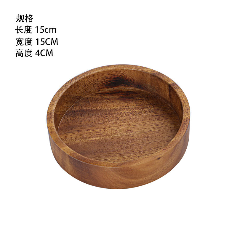 木の果物の皿のトレーは果物の鉢の瓜の子の果物のお菓子の家庭のお茶のナッツの乾燥した果物の皿を重ねることができます。|undefined