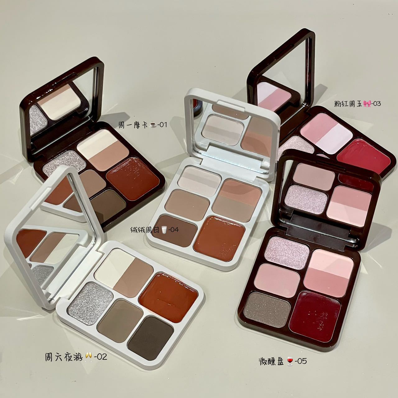 HERORANGE随手可得彩妆综合盘低饱和腮红面部提亮眼影修容多用盘