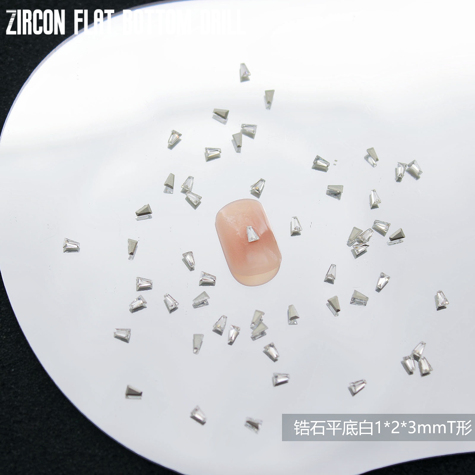 ZIRCON plano blanco-1*2*3MMT forma