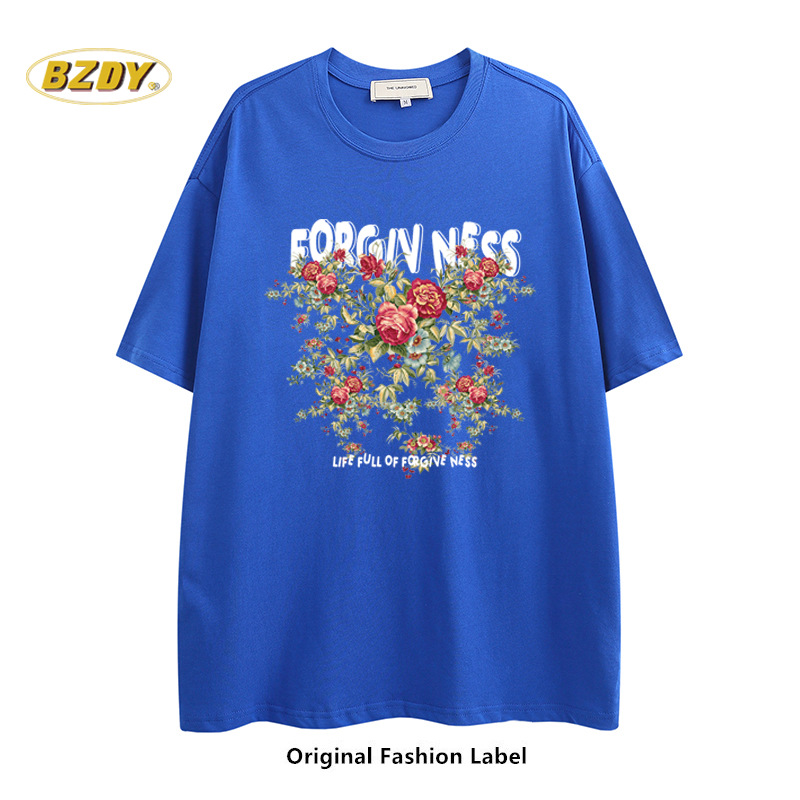 Vêtements pour hommes ~ printemps et été 2023, nouveau Costume de Couple chic chinois, T-shirt à manches courtes en coton pour hommes, classe d'étudiant_voghion.com