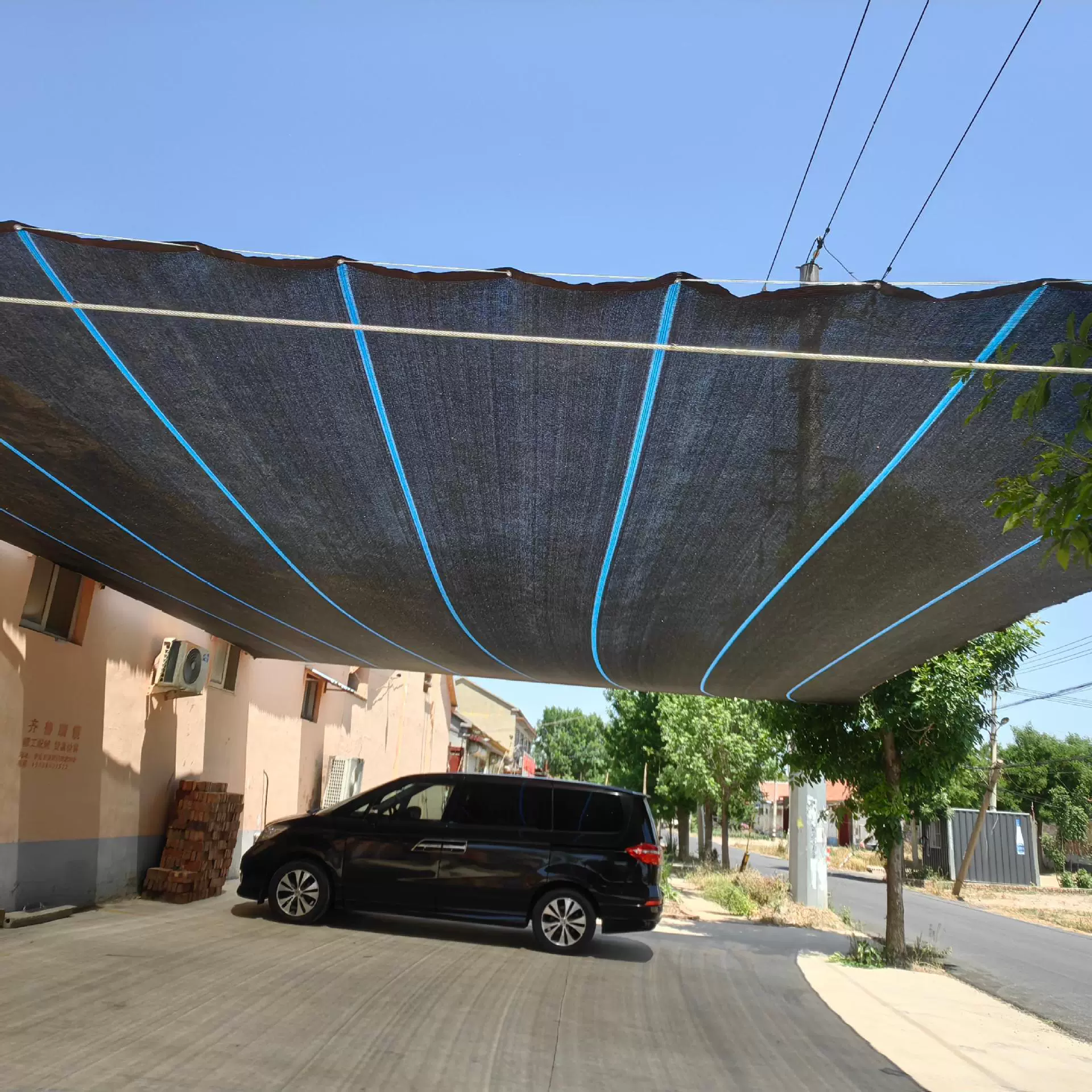 Черная сетка козырьков Трансграничная наружная солнцезащитная защита зашифрованная сетка защитная сетка