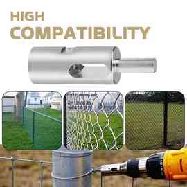 2个 颜色：图片色 材质：钢 用于 9 号扭转扎带的钻头卡盘工具，