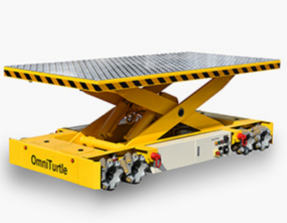 成都航发0-100吨举升式重载全向移动平台AGV麦克纳姆轮 多车联动