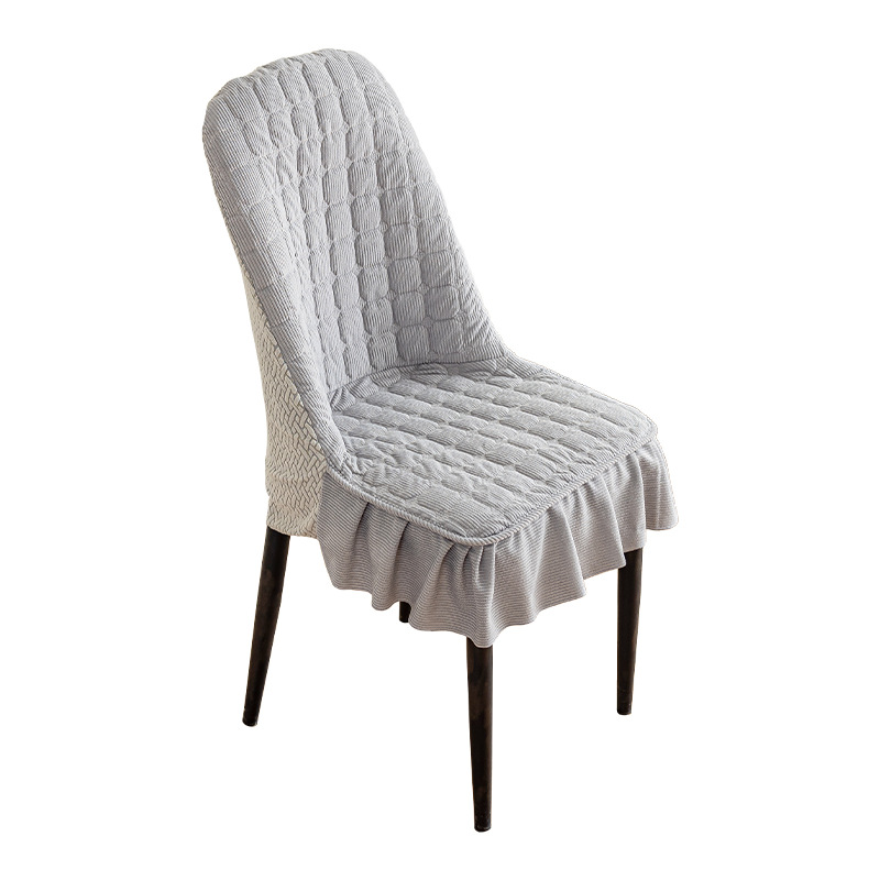 2025 nueva cubierta de silla de algodón grueso de lujo ligero de alta calidad cubierta de silla de comedor cubierta de taburetes todo incluido contra gatos arrancar fábrica directa