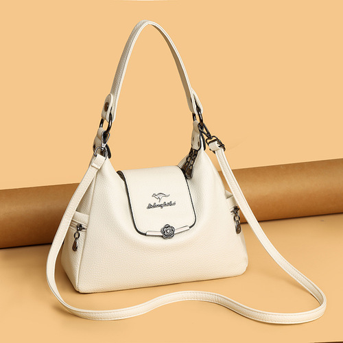 New large-capacity handbag New tote bag 2025 fashionable middle-aged mother bag single shoulder bag cross-body bag wholesale