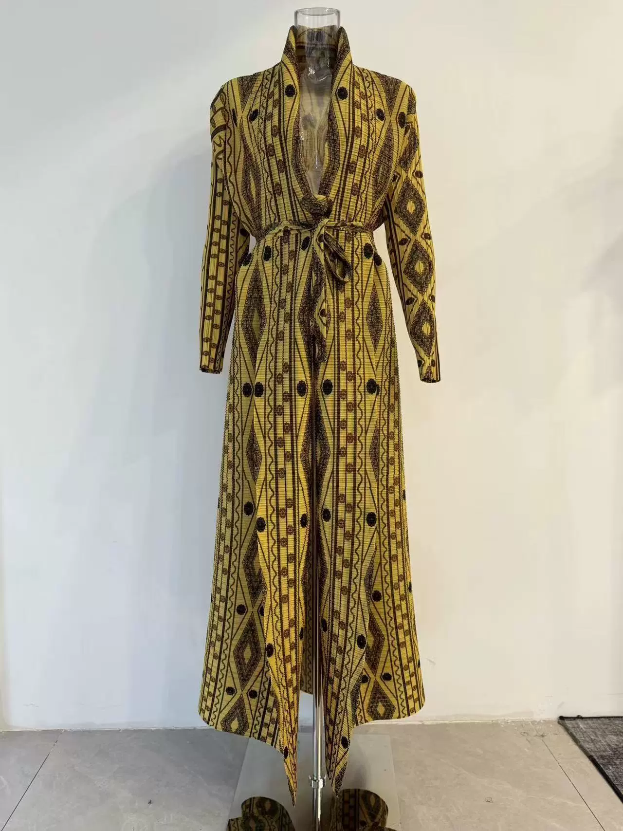 Абая (Дубай) Miyake пальцевая кардиган-куртка — женская длинная складчатая абая, размеры до 152 см