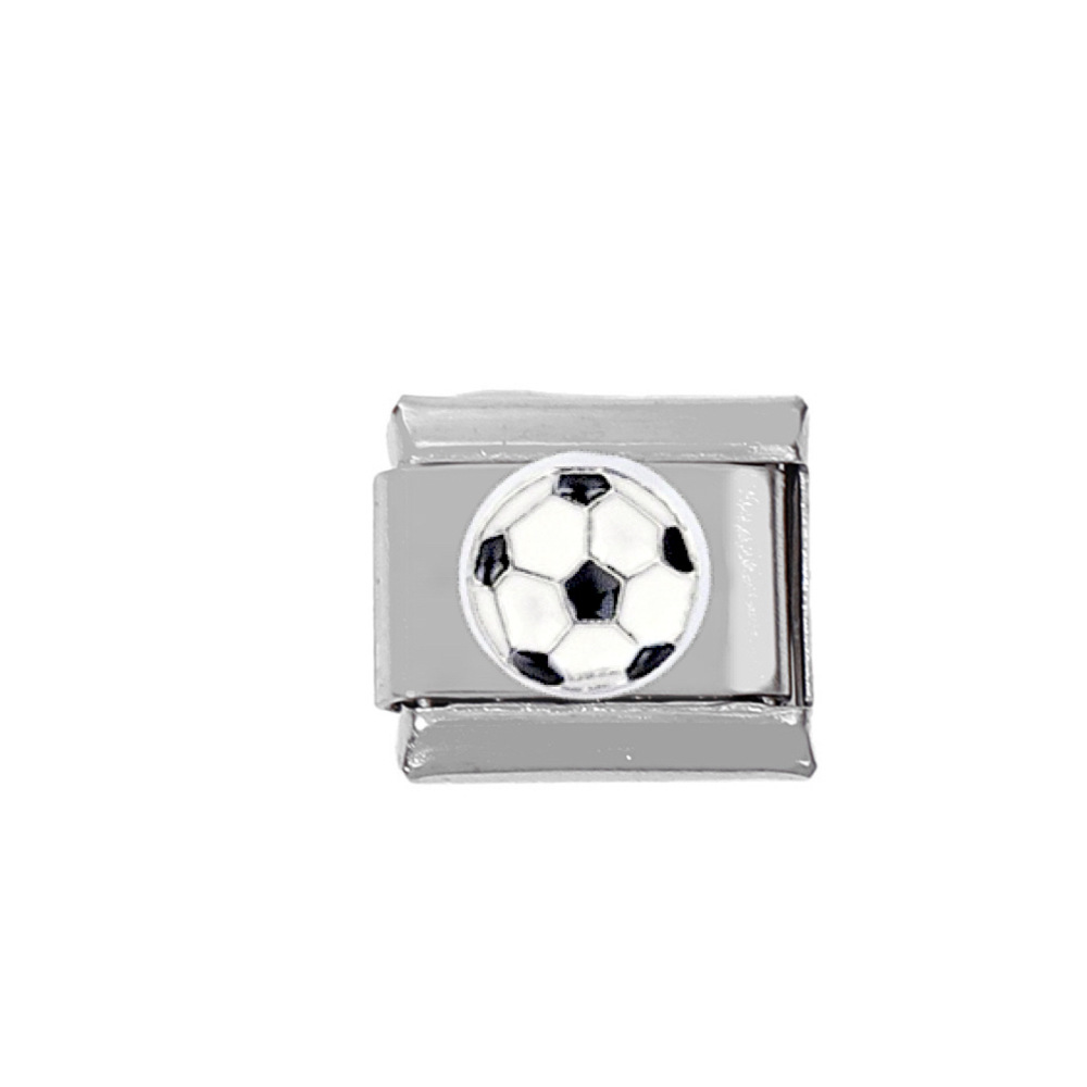 Acier Inoxydable 304 Mignon Placage Billard Balle Football Bracelet display picture 6