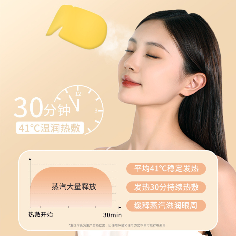 【源头工厂】米卡博蒸汽眼罩金银花决明子热敷自发加热睡眠护眼贴|undefined