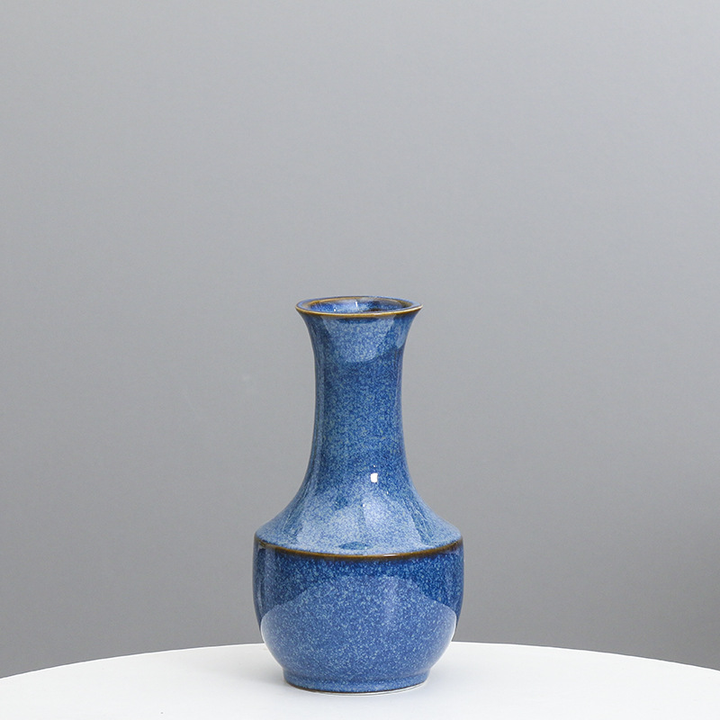 Cerámica moderna casa mediterránea florero flor decoración salón simulación falsa flor decoración creativa simple decoración al por mayor