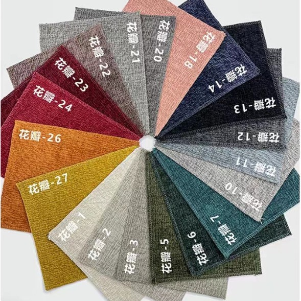 Sofá de tela estilo crema, sofá simple de algodón y lino para sala de estar, sofá nórdico para el hogar, sofá de nube con bloque de tofu, muebles de Foshan