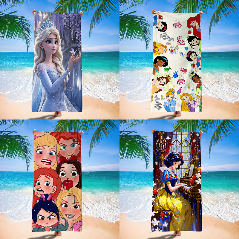 Amazon's Popular Rapunzel Microfiber Cartoon Beach Towel, Lint-Free, Water-Absorbent, Quick-Drying Towel, Customizable Amazon's Popular Rapunzel Microfiber Cartoon Beach Towel, Lint-Free, Water-Absorbent, Quick-Drying Towel, Customizable