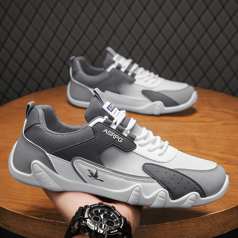 Douyin Daifa verano nuevos zapatos de skate de corte bajo para hombres zapatos casuales deportivos para estudiantes de suela gruesa zapatos de nicho de malla para hombres