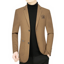 2025春季男士商务休闲西服纯色帅气小西装中年青年男外套一件代发