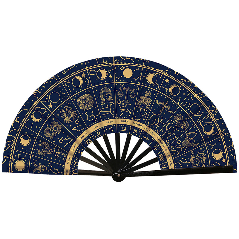 Abanico Plegable de Kung Fu de Plástico, Colorido, para Conciertos y Fiestas