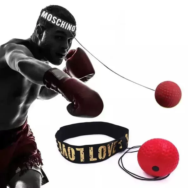 New nylon strap boxing reaction ball, head-mounted sparring and combat training equipment, speed ball device