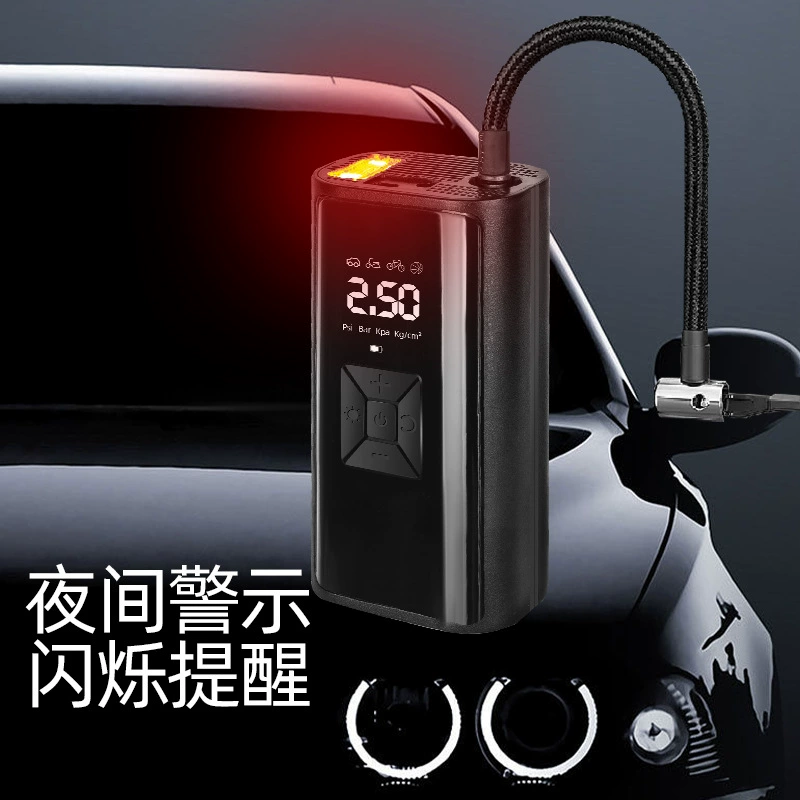 Universal handheld air pump for car, wireless tires with light