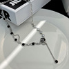 Small design necklace, brand chain for key bag  hip-hop style, metal sweater