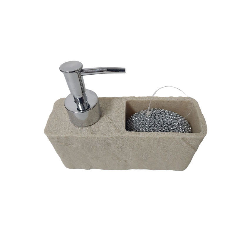 arena amarilla negra mármol esquisto cocina detergente líquido desinfectante de manos embotellado caja de almacenamiento de esponja líquida de escritorio