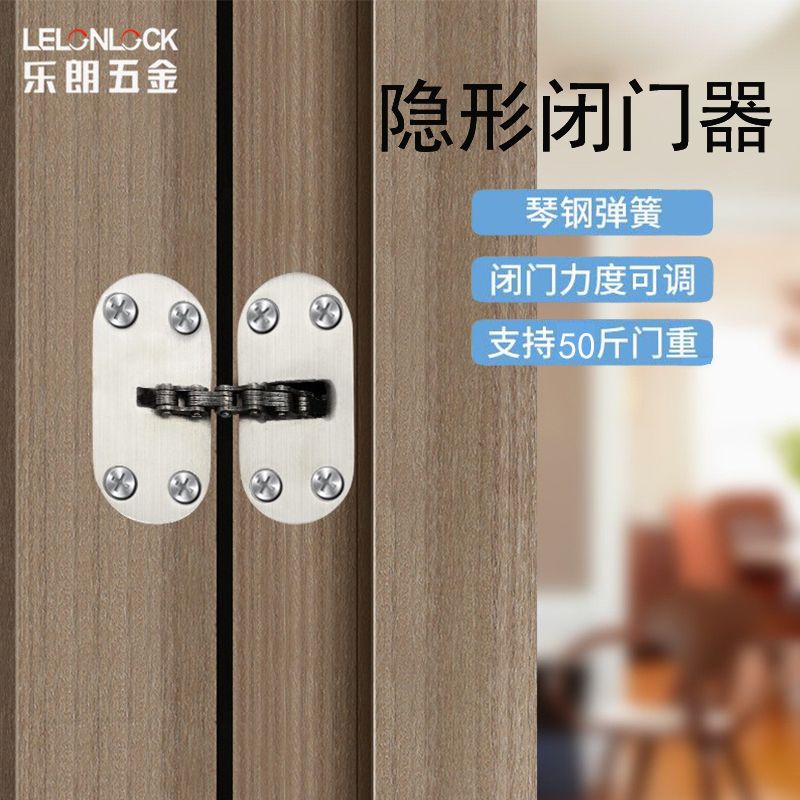 Cerradores de puertas ocultos personalizados cerradores de resorte cerradores de puertas de madera de hoteles domésticos cerradores automáticos simples