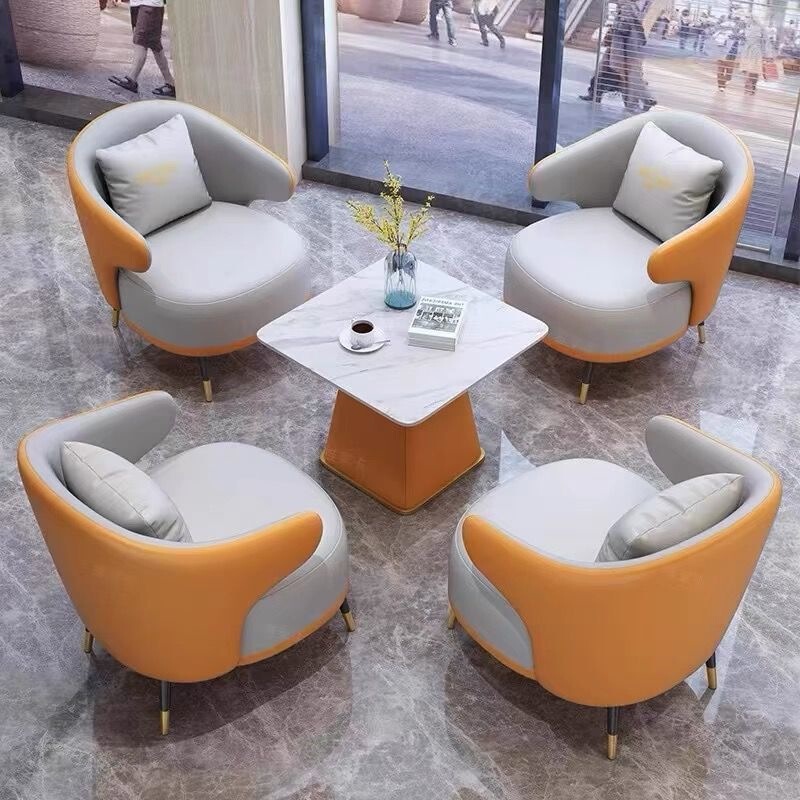 High-End Negotiation Table and Chair Set, Sales Office Reception Table and Chair Set, Shopping Mall Leisure Single Sofa and Coffee Table Set High-End Negotiation Table and Chair Set, Sales Office Reception Table and Chair Set, Shopping Mall Leisure Single Sofa and Coffee Table Set