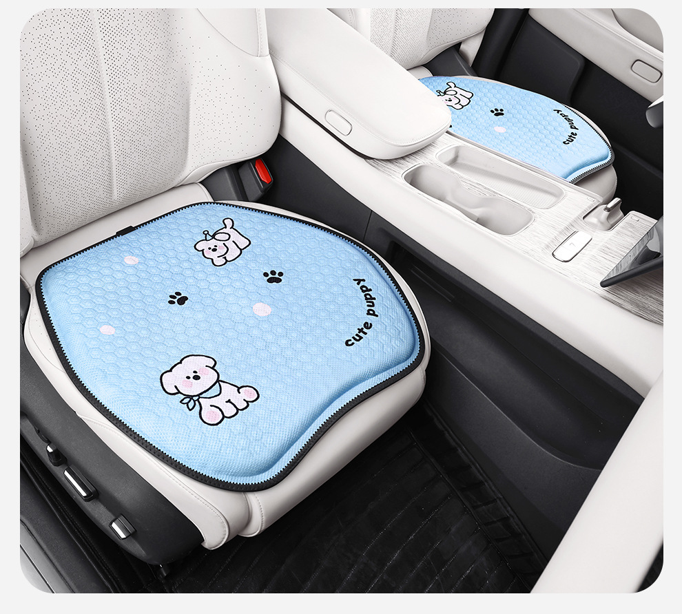 Factory direct summer cartoon honeycomb gel car seat cushion ice silk fart cushion office seat cushion silicone cold cushion