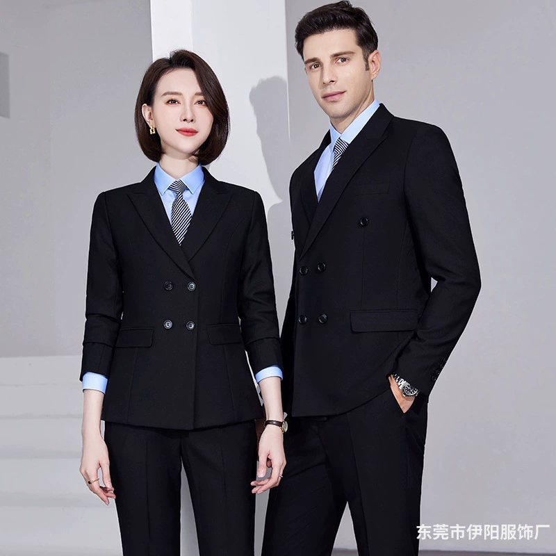 Classic suit jacket, black nurse uniform, set