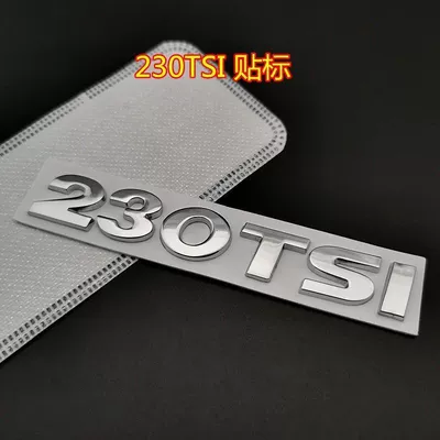 number tail labels, Car logo - standard-old-model-small-size-230tsi-with-labeling