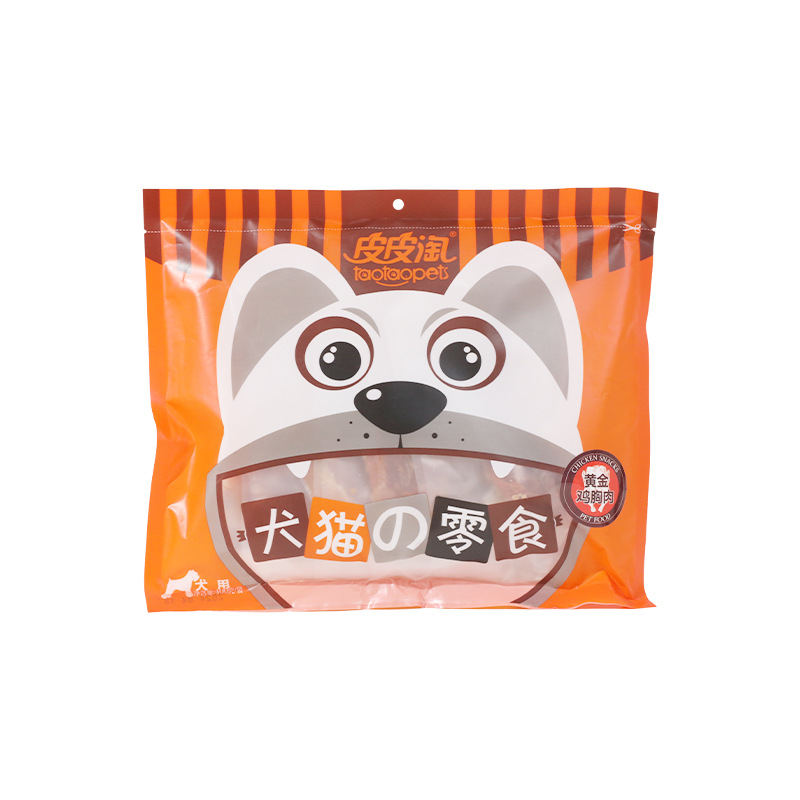 Aperitivos para mascotas Spot Peso neto al por mayor 400g Pipitao Aperitivos de pollo Aperitivos para perros molares secos Aperitivos de pollo seco
