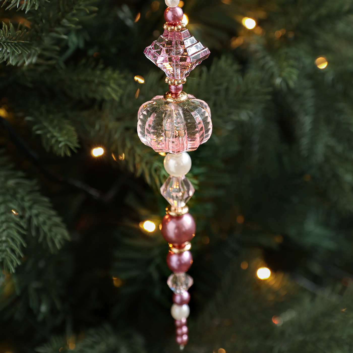 Nuevos productos transfronterizos transparentes colgantes de cristal acrílico colgantes colgantes decoraciones de Navidad árbol de Navidad vestidos colgantes