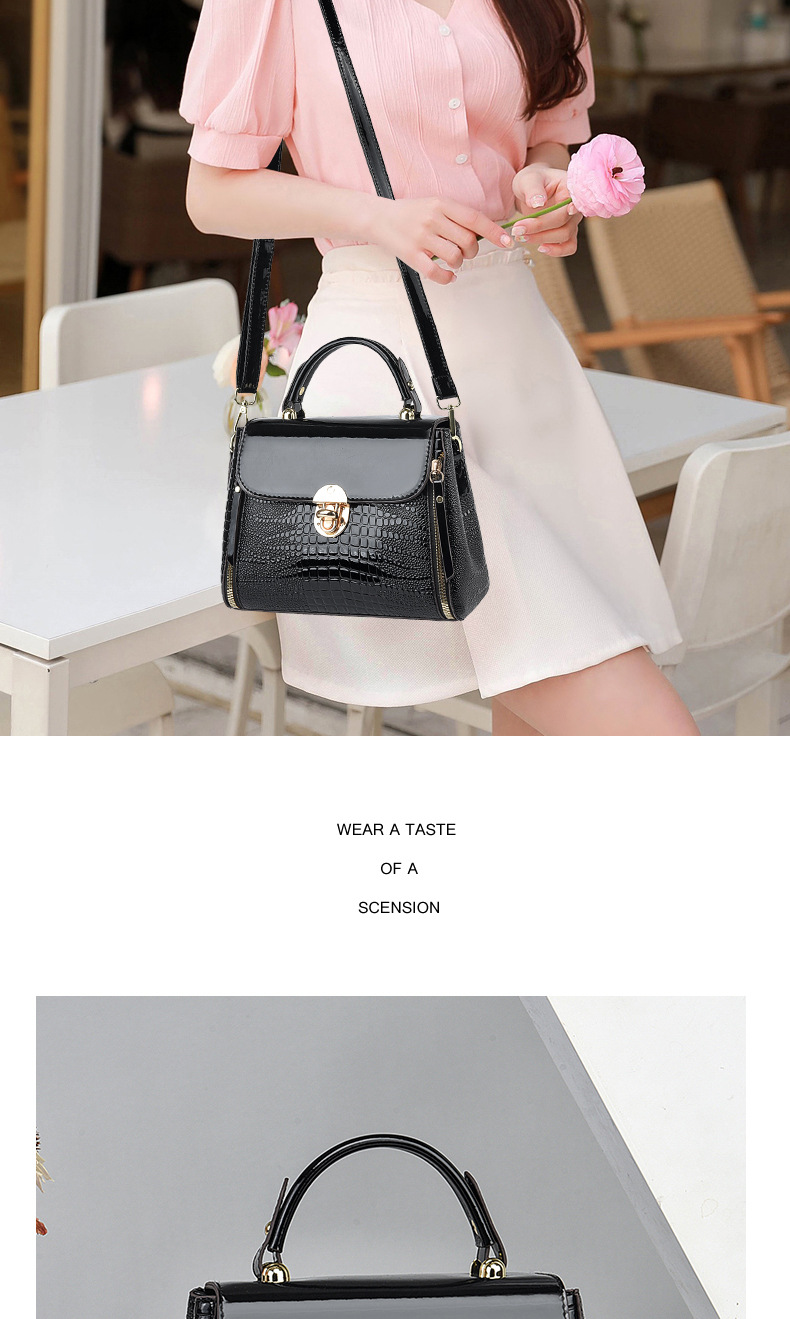 2024 New High Quality Lizard Pattern Network Red Small Fragrant Wind Texture Single Shoulder Diagonal Straddle Small Square Bag_voghion.com