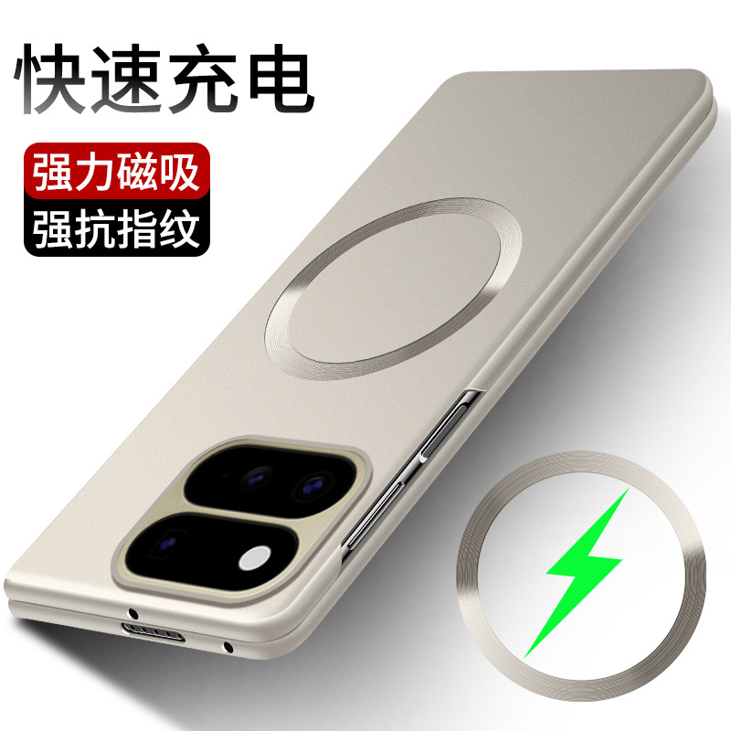 Suitable for Google Pixel 11ProFold folding screen mobile phone case 10Pro metallic paint magnetic frosted protective cover