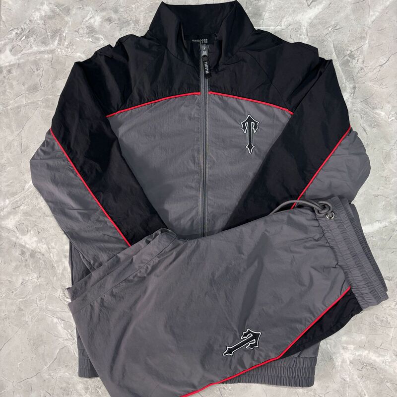 European and American Spring Trapstar Coat Series Classic Sports Thin Jacket Embroidered Collar Color-block Jacket